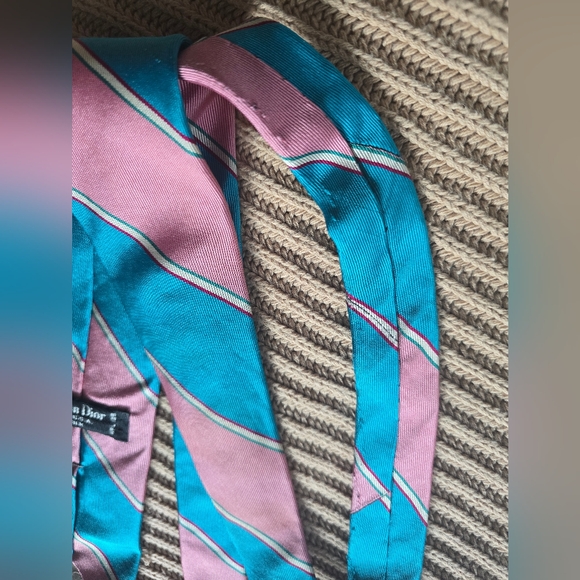 Dior Silk Striped Tie - Picture 2 of 4